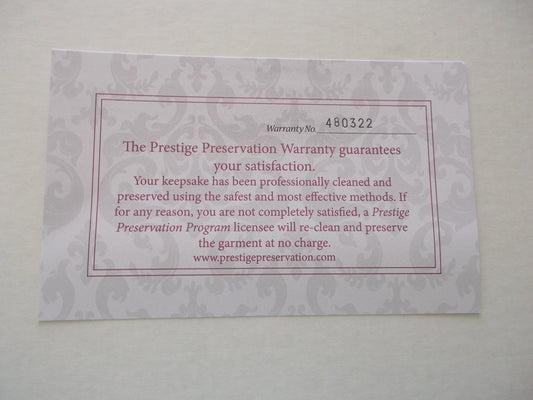 Warranty Cards (800-3011)